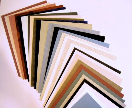 Fabric Picture Framing Mat Board Blanks  6 Pieces Color Variety Choose Size Model