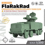SS499 1/200/350/700 Model Kit German FlaRakRad Self-Propelled Anti-Tank Gun Model