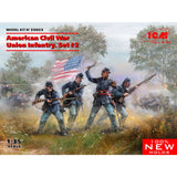 Scale model kit 1/35 ICM 35023 American Civil War Union Infantry. Set #2 Model