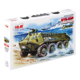 BTR-60P Soviet infantry vehicle kits models ICM 72901 Plastic model kit 1:72 Model