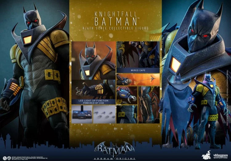 ??Hot Toys VGM74 Arkham Origins Batman Knightfall Batman 1/6 Action Figure Model Model