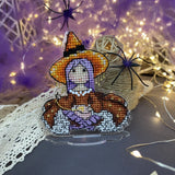 The Witch Who Embroiders Counted Cross Stitch Kit ?C DIY Needlework Craft Model