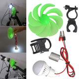 Mini Wind Turbine Motor Blade W/Bulb DIY Kit Power Alternative Energy Generator# Model