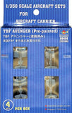 Trumpeter 6408 TBF Avenger Set of 4 1/350 Scale Assembled & Painted Models Model