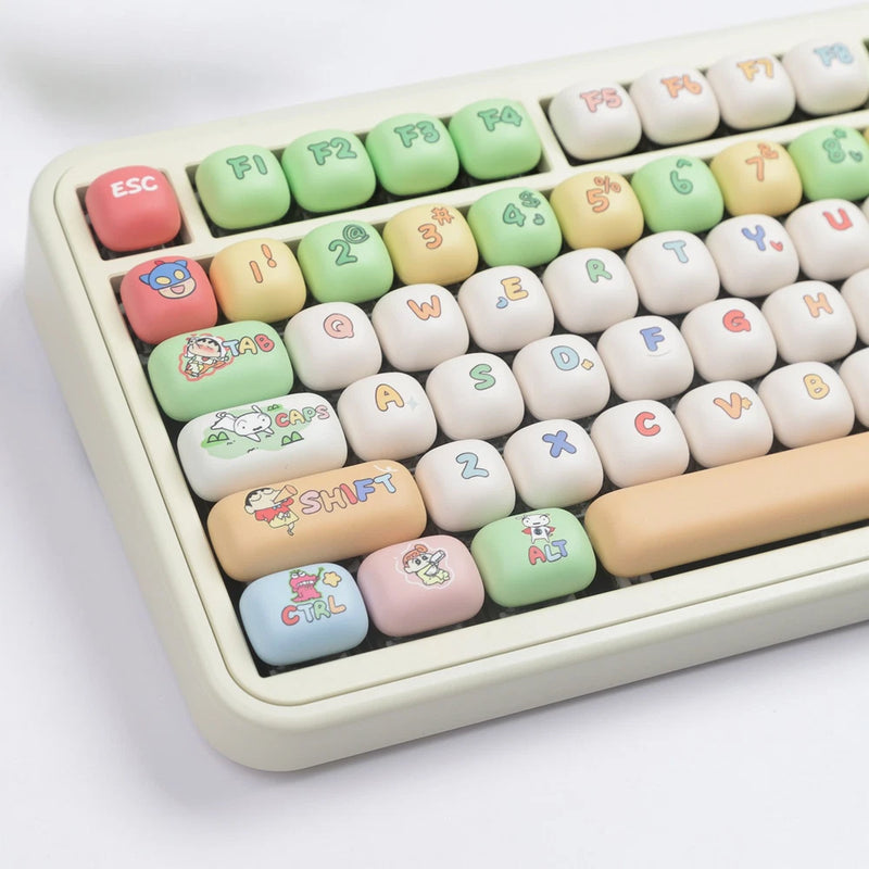 Cute Boys Anime MOG Profile Dyesubs PBT Keycap Set Model