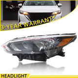 Left Driver Side Halogen Headlight For Nissan Sentra S/SV 2024-2025 Models Model