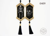 Skeleton Halloween wooden base Counted Cross Stitch Kit ?C DIY Needlework Craft Model