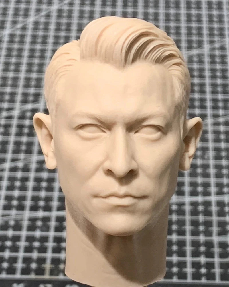 1/6 Scale Unpainted Cold War Andy Lau Head Carving Sculpt Model Toys Model