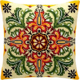 Needlepoint/Tapestry Pillow Cover DIY Kit " Flower kaleidoscope" Model