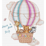 Luca-S counted cross stitch kit "Have a nice Trip", 18x20cm, DIY Model