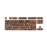 Black Walnut Wood keycap keyboard Mechanical OEM High Keycaps 60/87/108 Keys Model