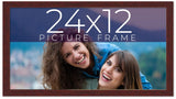 24x12 Frame Brown Solid Wood Picture Frame Width 0.75 Inches | Interior Frame De Model