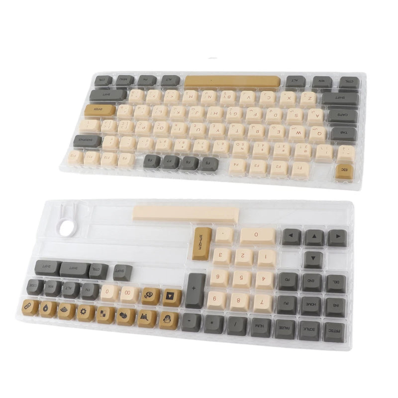 125pcs Keyboard Keycaps Arabic Shimmering Theme XDA Profile PBT Dye Sublima JXCR Model