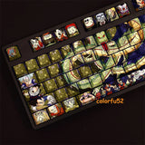 Dragon Ball Vegeta Collection Transparent Keycaps 108Keys For Cherry MX Keyboard Model
