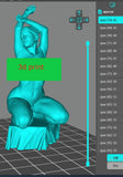 100mm Total Height Resin Beauty Young Lady Girl Unassembled Unpainted Model