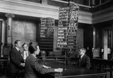 Automatic price board at the Berlin Stock Exchange Germany Old Photo Model