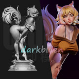 1/24 1/18 Resin Figure Squirrel Girl Assemble Model Kit Unassembled Unpainted Model
