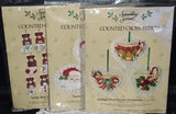 Vintage 3 Something Special Counted Cross Stitch Kits Ornaments Christmas Model