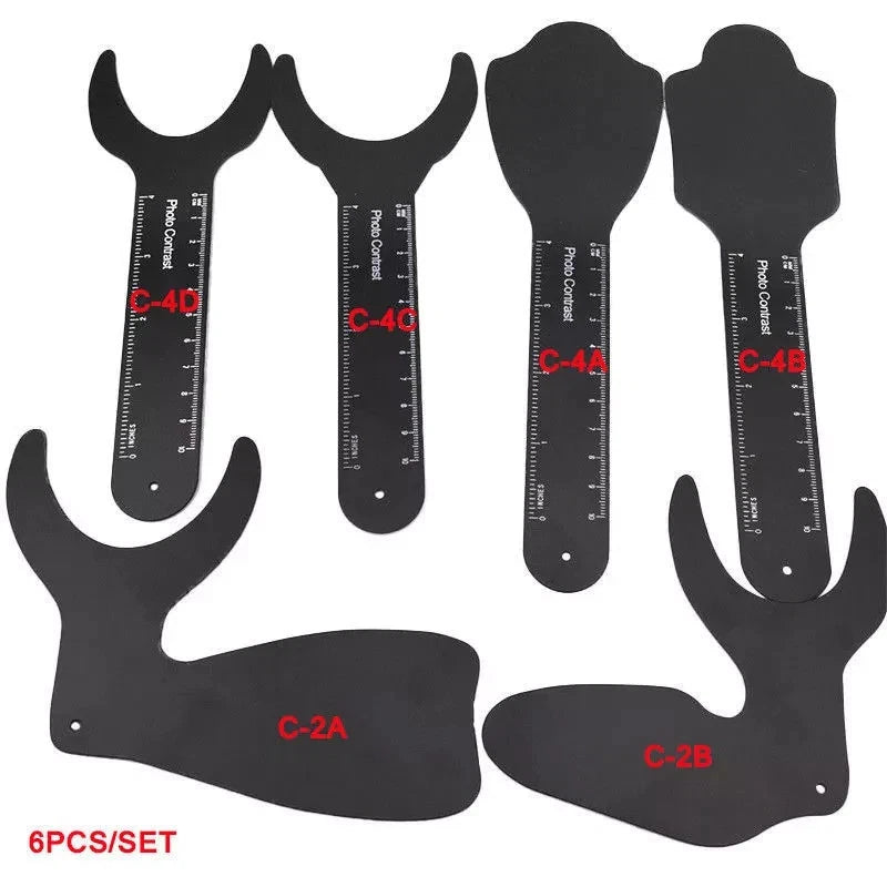 6 Sizes Dental Black Background Board Oral Photo Palatal Photography Contraster Model