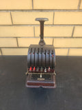 Vintage FE Trademark Check Writer Model 7P Mechanical Check Protector US Model