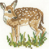 Heritage counted cross stitch kit Aida "Fawn (A)", LFFN1141-A, 7x7cm, DIY Model