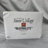Dept 56 Snow Village McDonald's Lighted House Medium Multicolor W Box Christmas Model