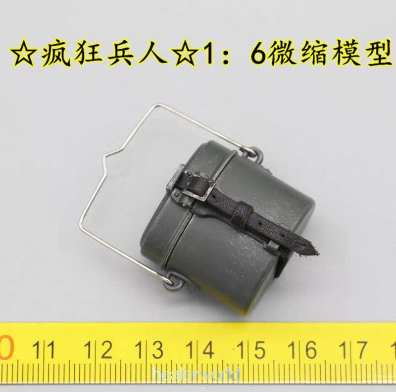 Male WWII Soldier Metal Lunch Box Model 1/6  Fit for 12" Action Figure Body Model