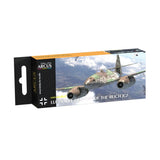 Arcus #E2005 Enamel Paint Set Luftwaffe Defence of The Reich JG7 6 colors 10ml Model