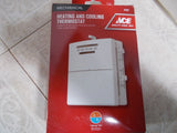 ACE Mechanical Thermostat for Heating and Cooling 24 Volts Model 42351 NEW Model