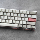 Retro Gray Keycaps set PBT Dyesub OEM Profile for Cherry MX Mechanical Keyboards Model