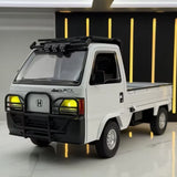 1:18 Honda Acty 4WD Diecast Model Truck w/ Sound Light Pull Back Toy Gift Model