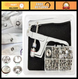40 Set Pearl Snaps & Fastener Pliers Tool Kit - DIY Sewing & Craft Snap Buttons Model