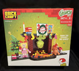 Brickcraft The Grinch Grinchmas Eve Fireplace Building Kit, 547 Pieces, Holiday Model
