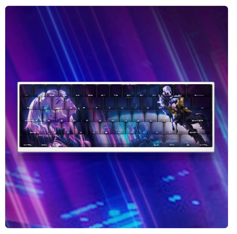 Edgerunners Lucyna Side Carving PBT Dye-sub for Cherry MX Keyboard 130 Keycaps Model