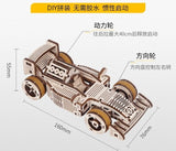 3D Puzzles for Adults Kids Formula 1 Racing Car Wooden Mechanical DIY Model Kit Model
