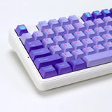 Purple Vaporwave PBT Keycaps Set Dye-subbed Key Cap For Mechanical Keeb Model