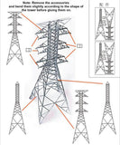 Diorama1/87 Scale Power Transmission Tower Model City Railway Layout Scene Model Model