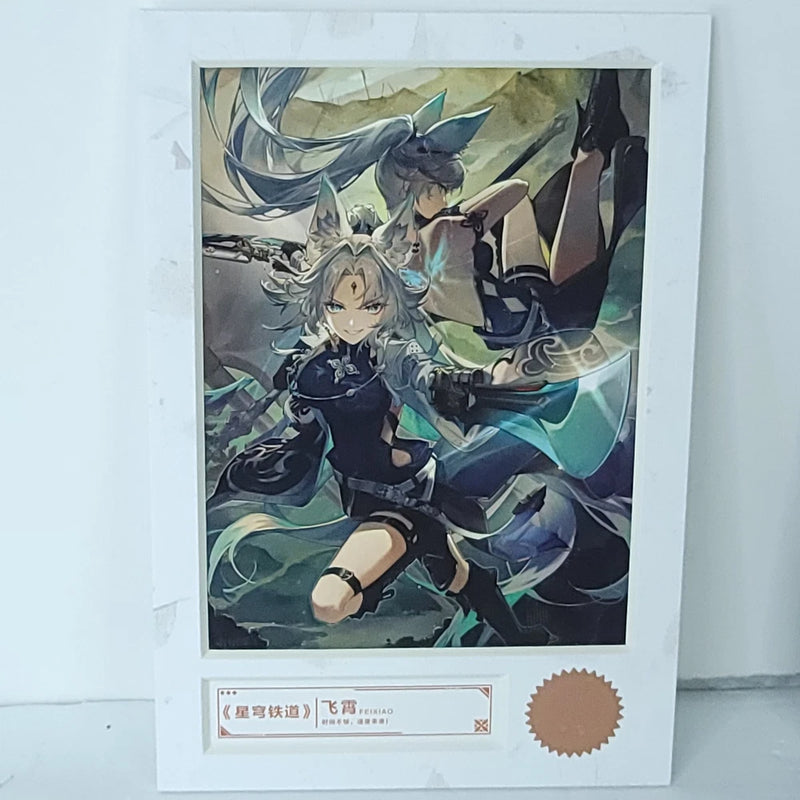 Feixiao Premium Waifu Card Anime Girl Wall Art Oversized Board A5 Model
