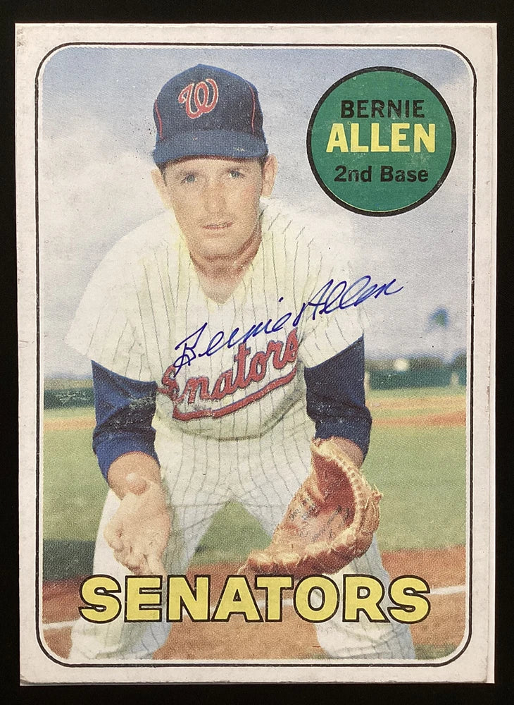 Bernie Allen Signed Photo 7x10 Board Baseball Washington Senators Autograph TPG Model
