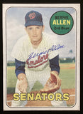 Bernie Allen Signed Photo 7x10 Board Baseball Washington Senators Autograph TPG Model