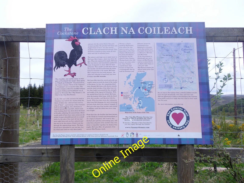 Photo 6x4 The Cockstane information board Cray/NO1463 Gathering place by c2014 Model