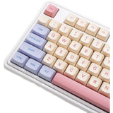 132 Beige Pink Blue Cute Keycaps Cotton Candy XDA PBT Keycap Set Model