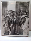WWII Photo US Naval Aviators Checking a Flight Schedule Board 8x10  RRP 934 Model