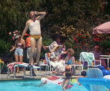 Christmas Vacation Cousin Eddie  8x10 color photo  Randy Quaid on diving board * Model