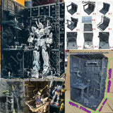 for PG 1/60 Unicorn 12" Figures Robots 10 MECHANICAL CHAIN Machine Nest Base Set Model