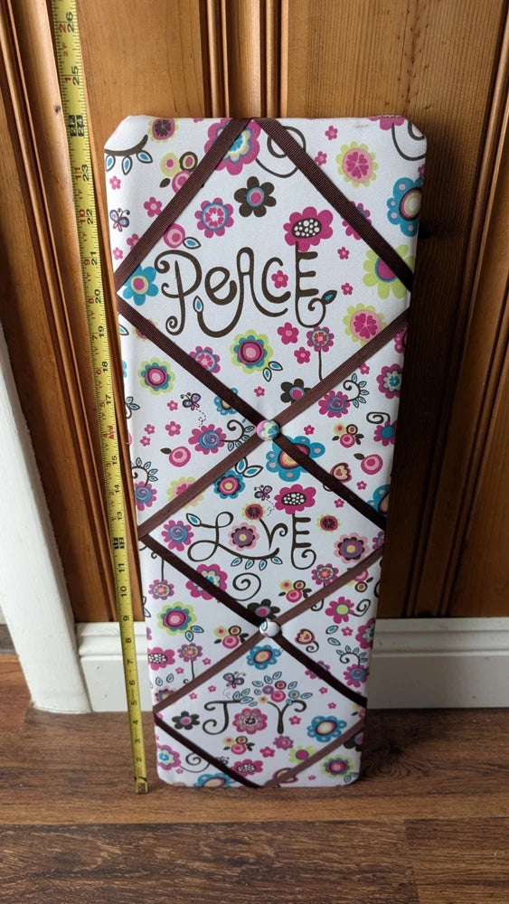 Peace Love Joy Graphic Fabric French Memo Memory Picture Board Model