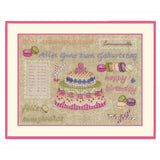Le Bonheur des Dames counted cross stitch kit "Birthday Cake I", 31x23cm, DIY Model