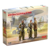 ICM 32115 Plastic model kit Scale 1:32 WWII China Guomindang AF Pilots 3 figures Model