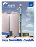 O Scale Bucket Conveyor Kit Expandable for Grain Elevator Structures 1:48 Model