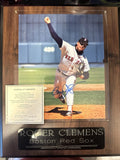 Roger Clemens Boston Red Sox Signed Baseball Photo - The Score Board, Inc. COA Model